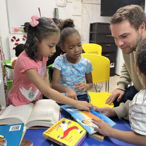 Our Junior Board members volunteer their time to read and play with the children at Thorpe Family Residence for the monthly Reading Program.